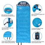 Sleeping Bag Warm Flannel  w/Pillow & Sack