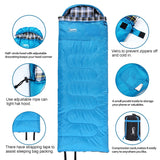 Sleeping Bag Warm Flannel  w/Pillow & Sack