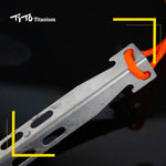 Titanium Tent Stakes Heavy Duty V Shape