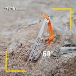 Titanium Tent Stakes Heavy Duty V Shape