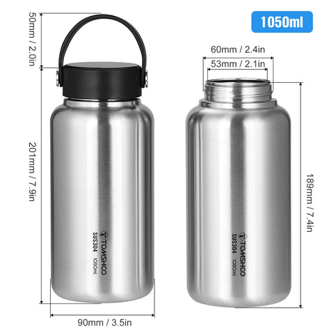 Tomshoo 1.05L Water Bottle and Cup